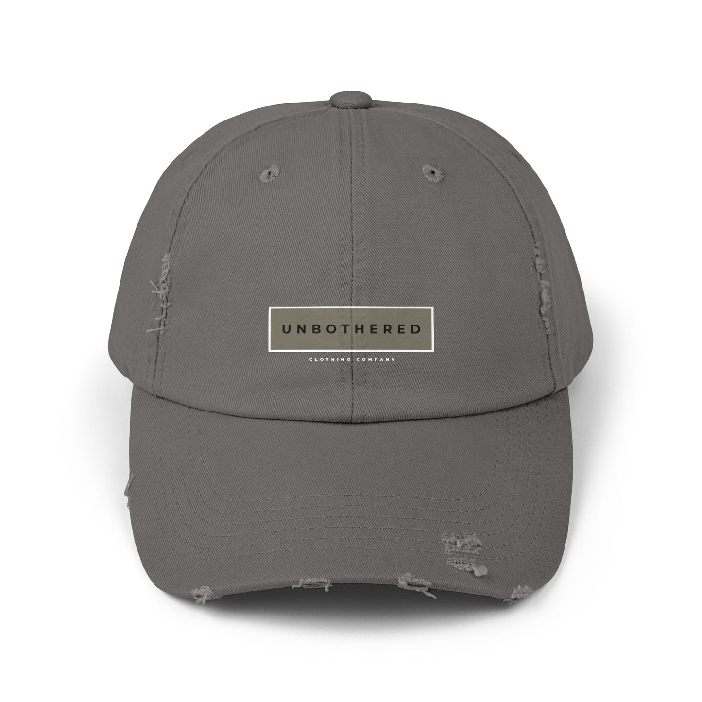 Unbothered Distressed Ball Cap