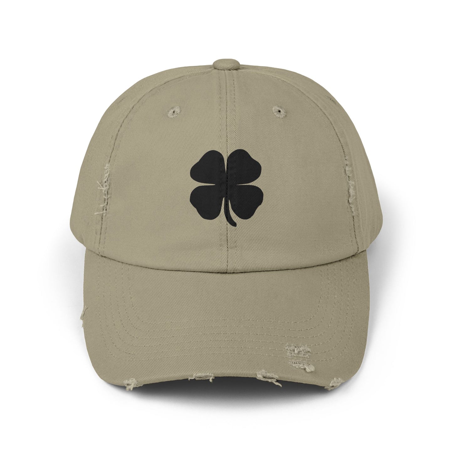 Clover Distressed Ball Cap