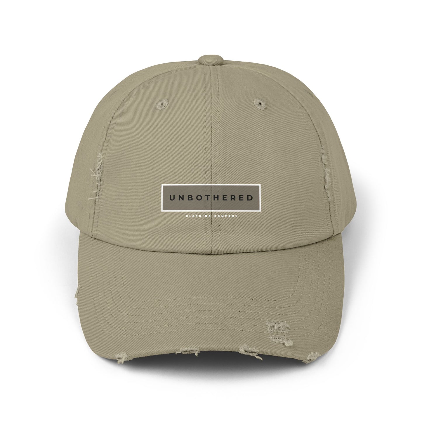 Unbothered Distressed Ball Cap