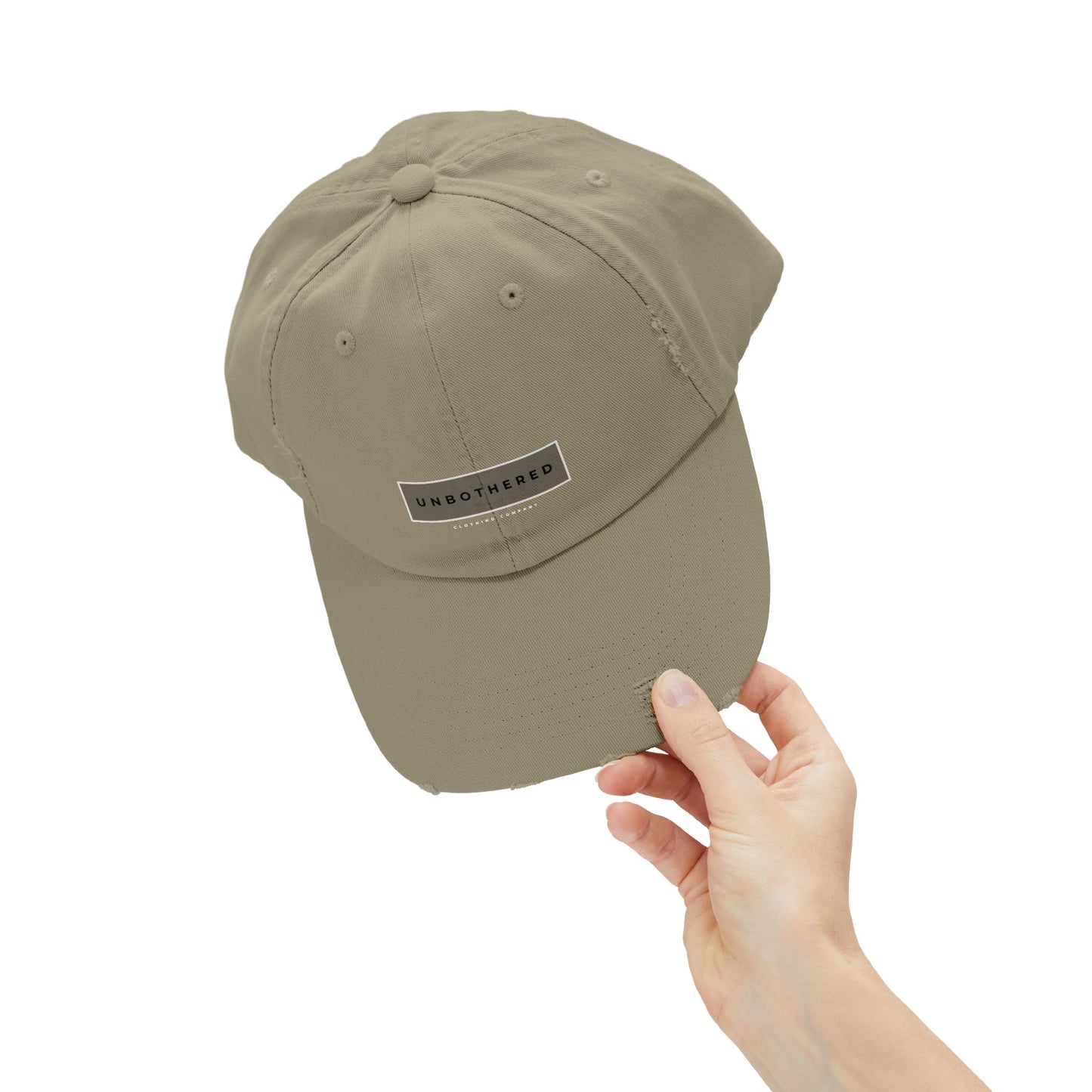 Unbothered Distressed Ball Cap