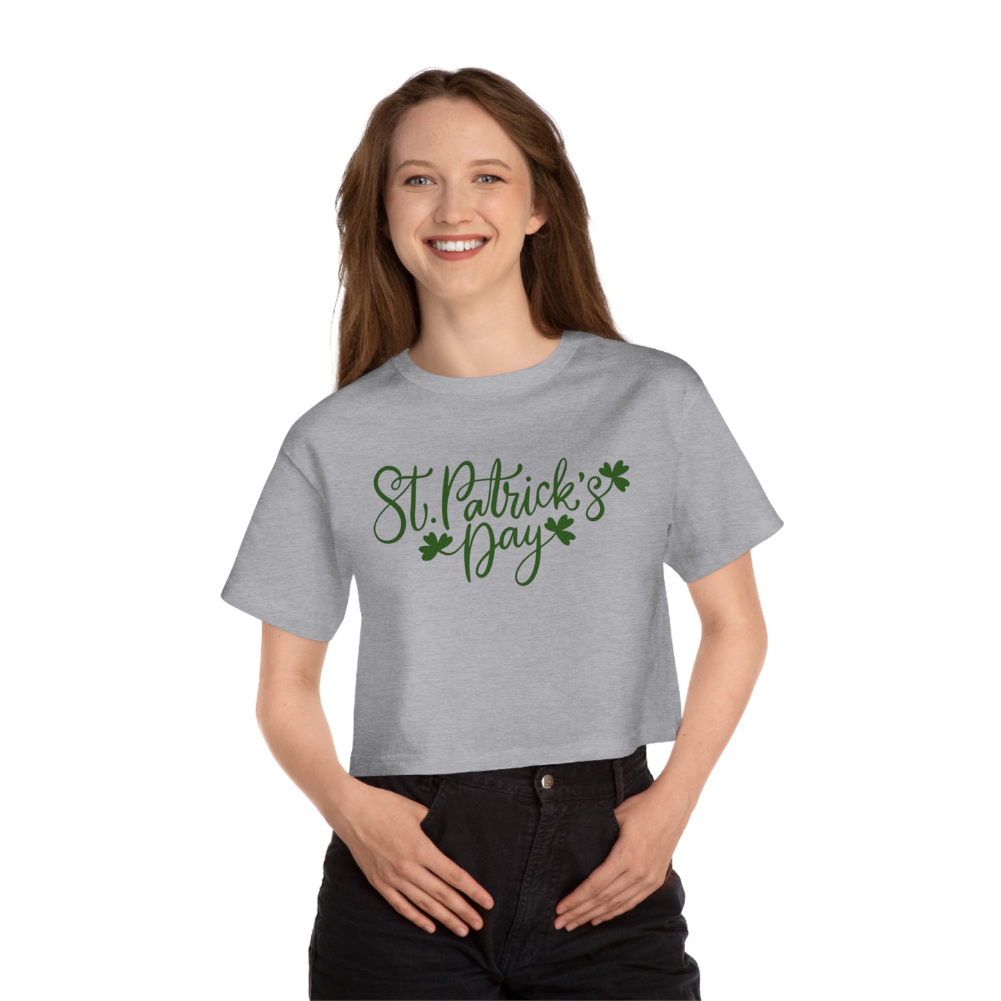 Champion Women's St. Patrick's Day Cropped T-Shirt