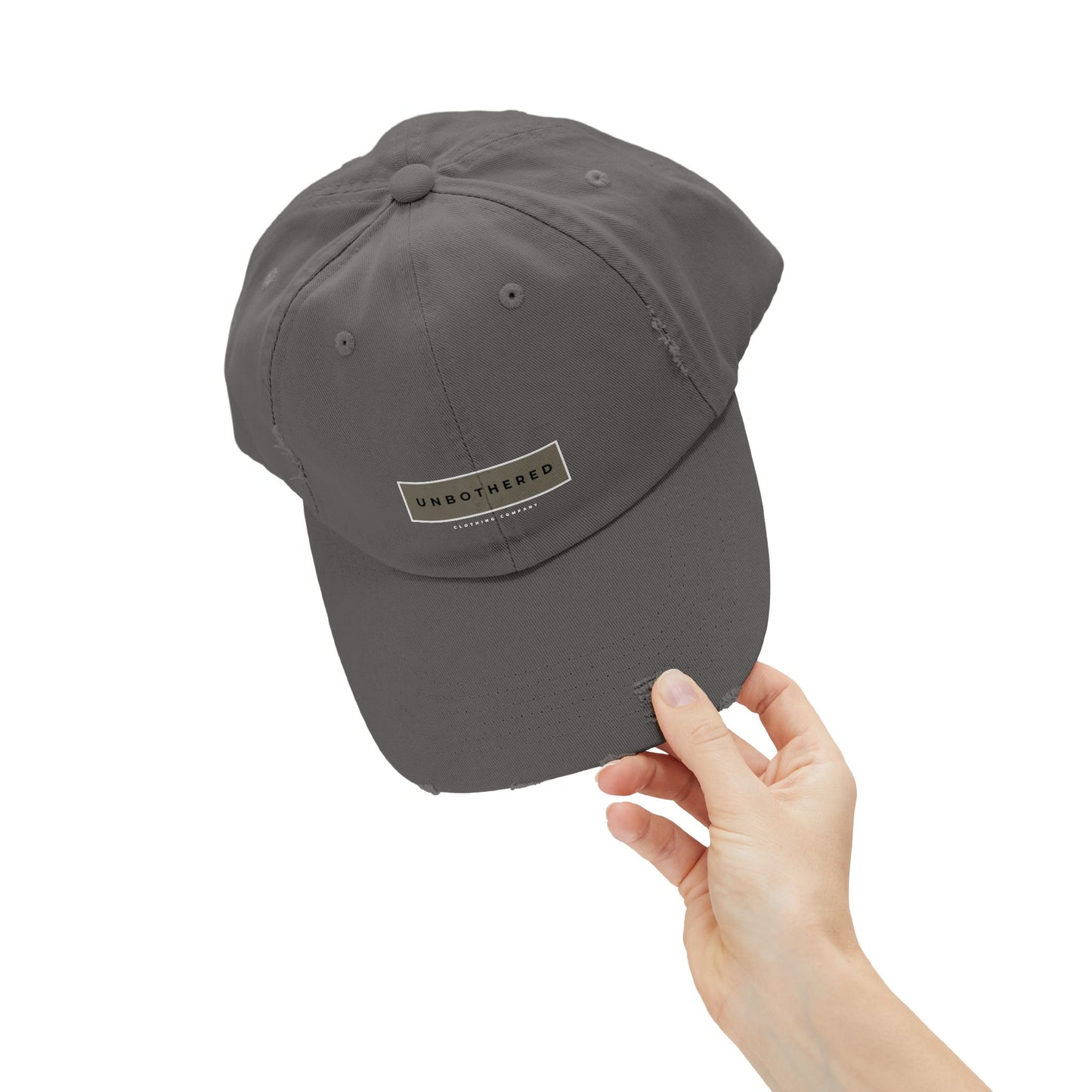 Unbothered Distressed Ball Cap