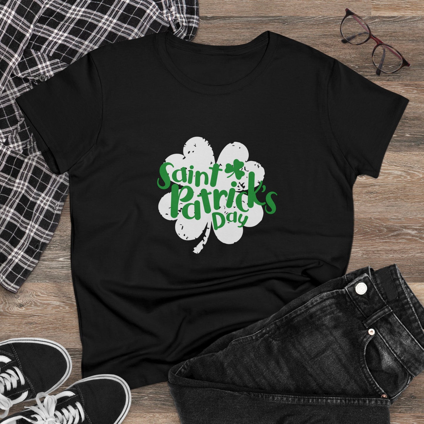 Women's St. Patrick's Day Midweight Cotton T-Shirt