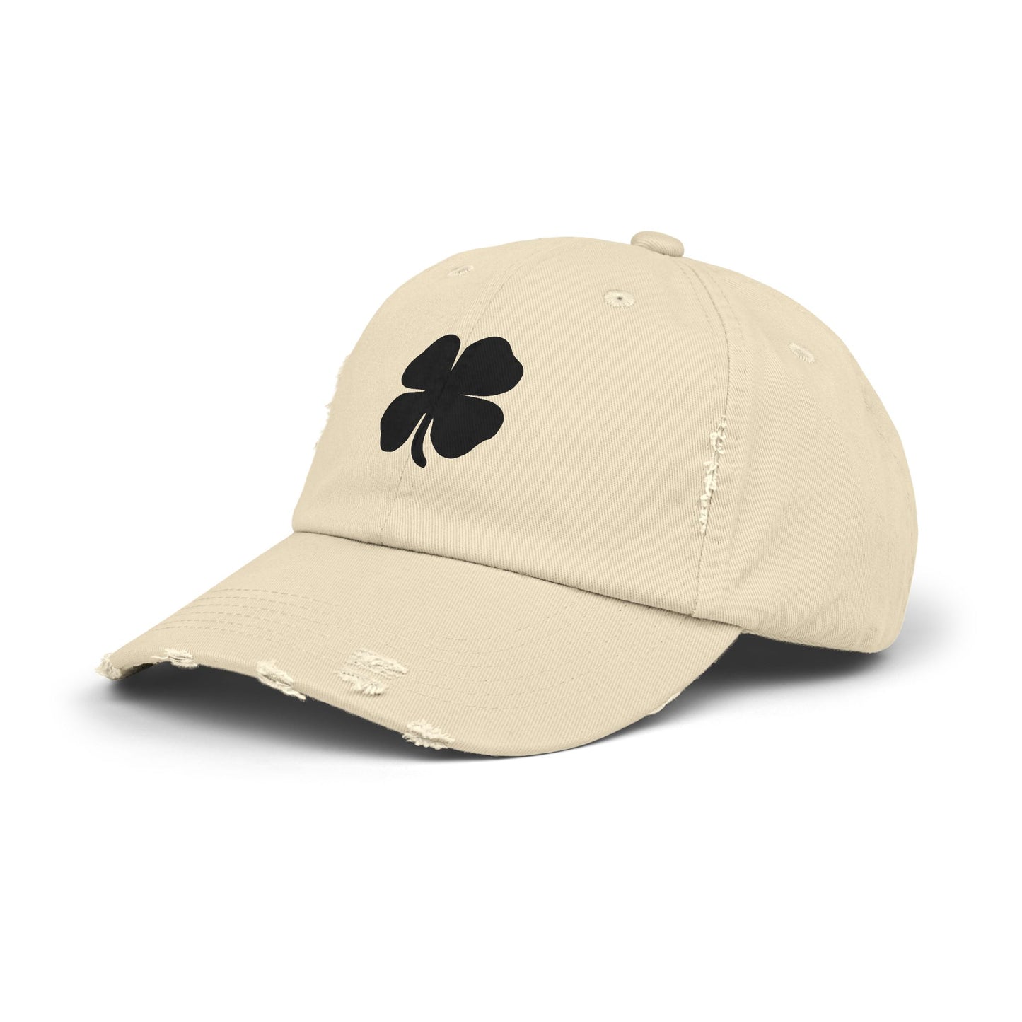 Clover Distressed Ball Cap