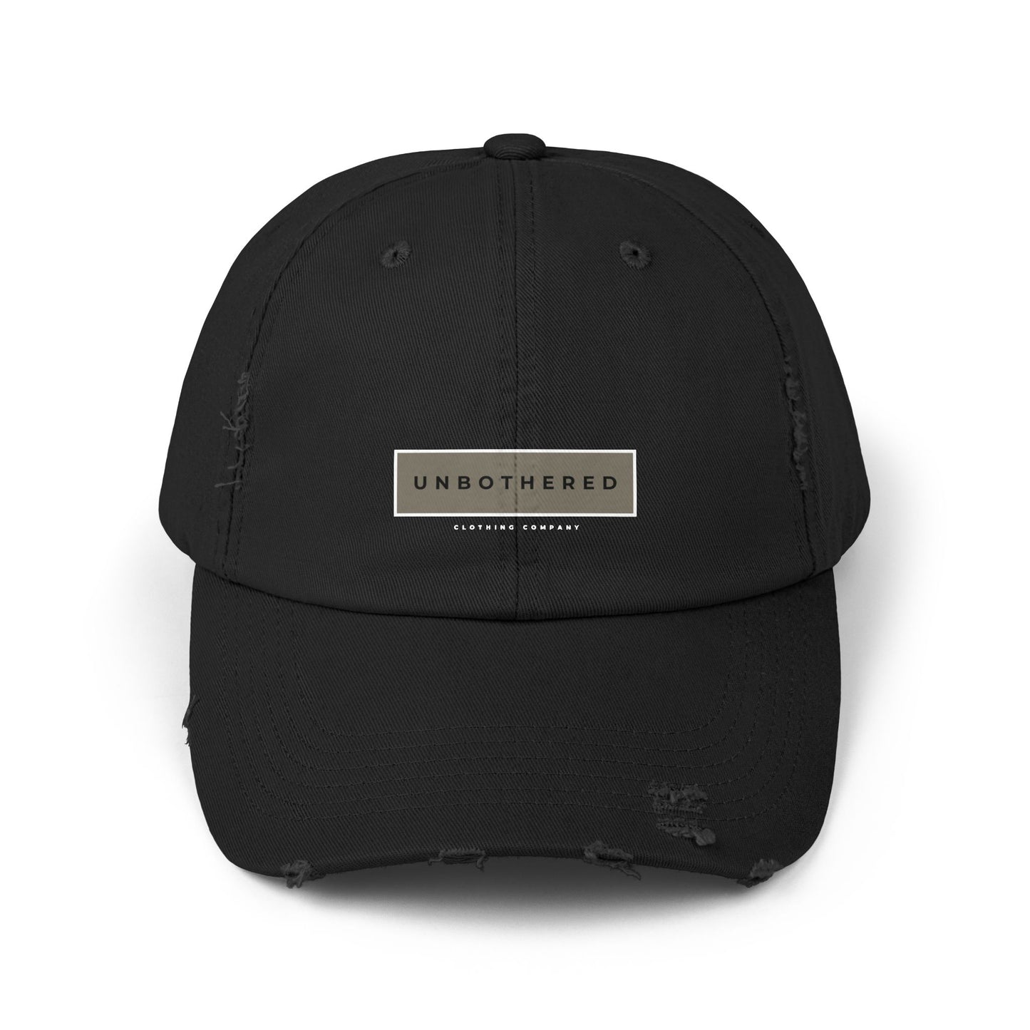 Unbothered Distressed Ball Cap