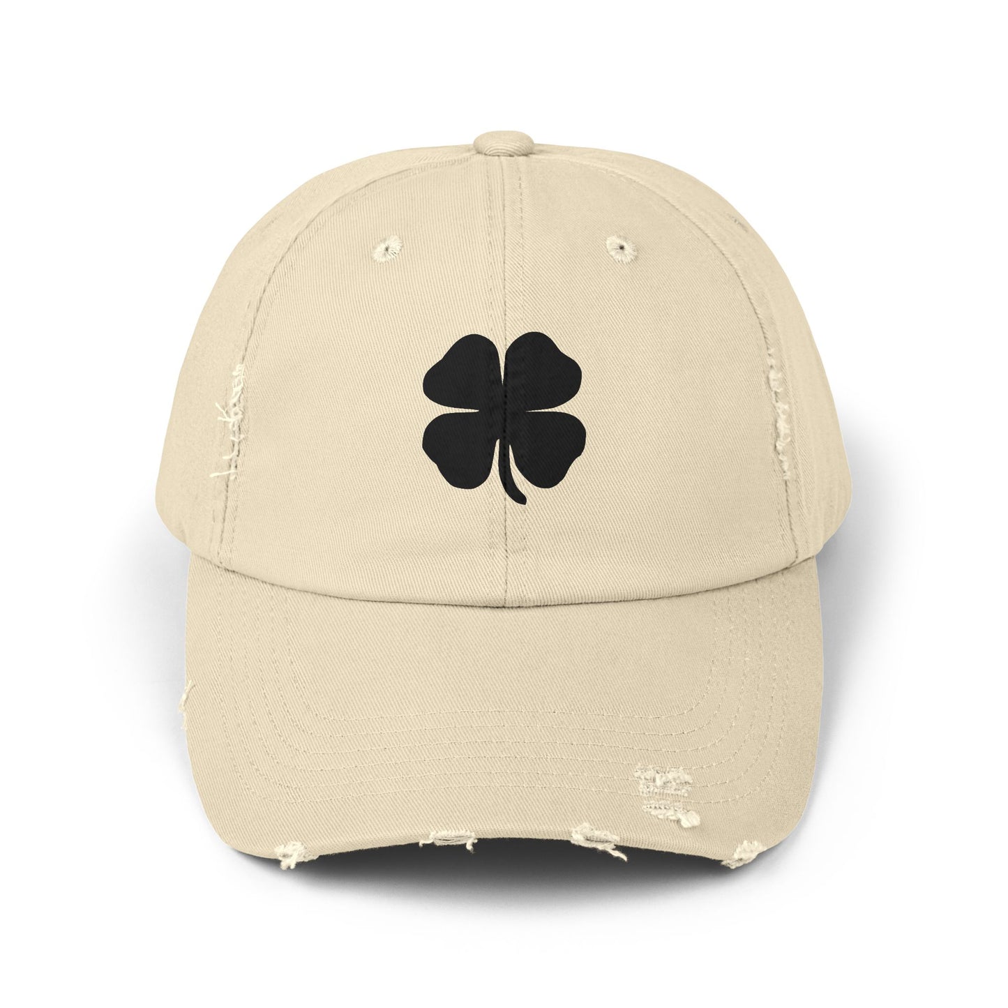 Clover Distressed Ball Cap