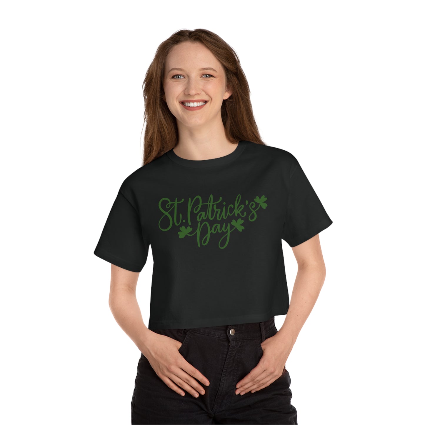 Champion Women's St. Patrick's Day Cropped T-Shirt