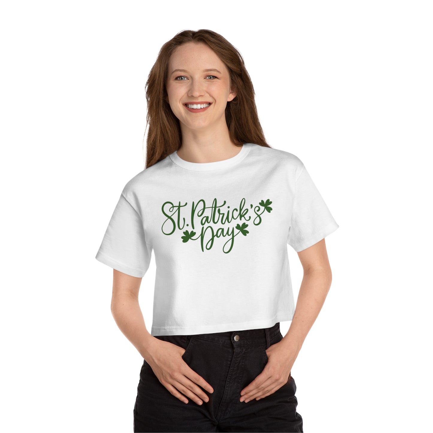 Champion Women's St. Patrick's Day Cropped T-Shirt