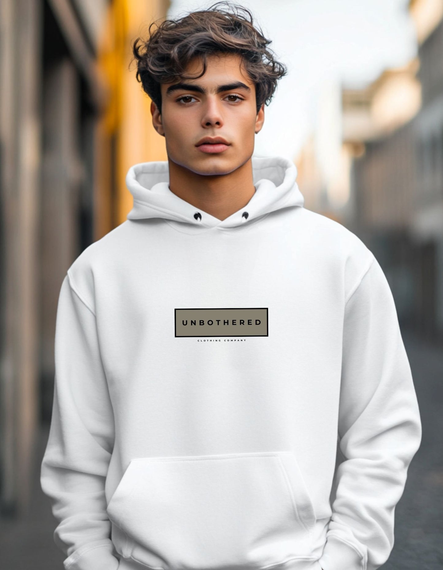 Unbothered White Heavy Blend™ Hoodie