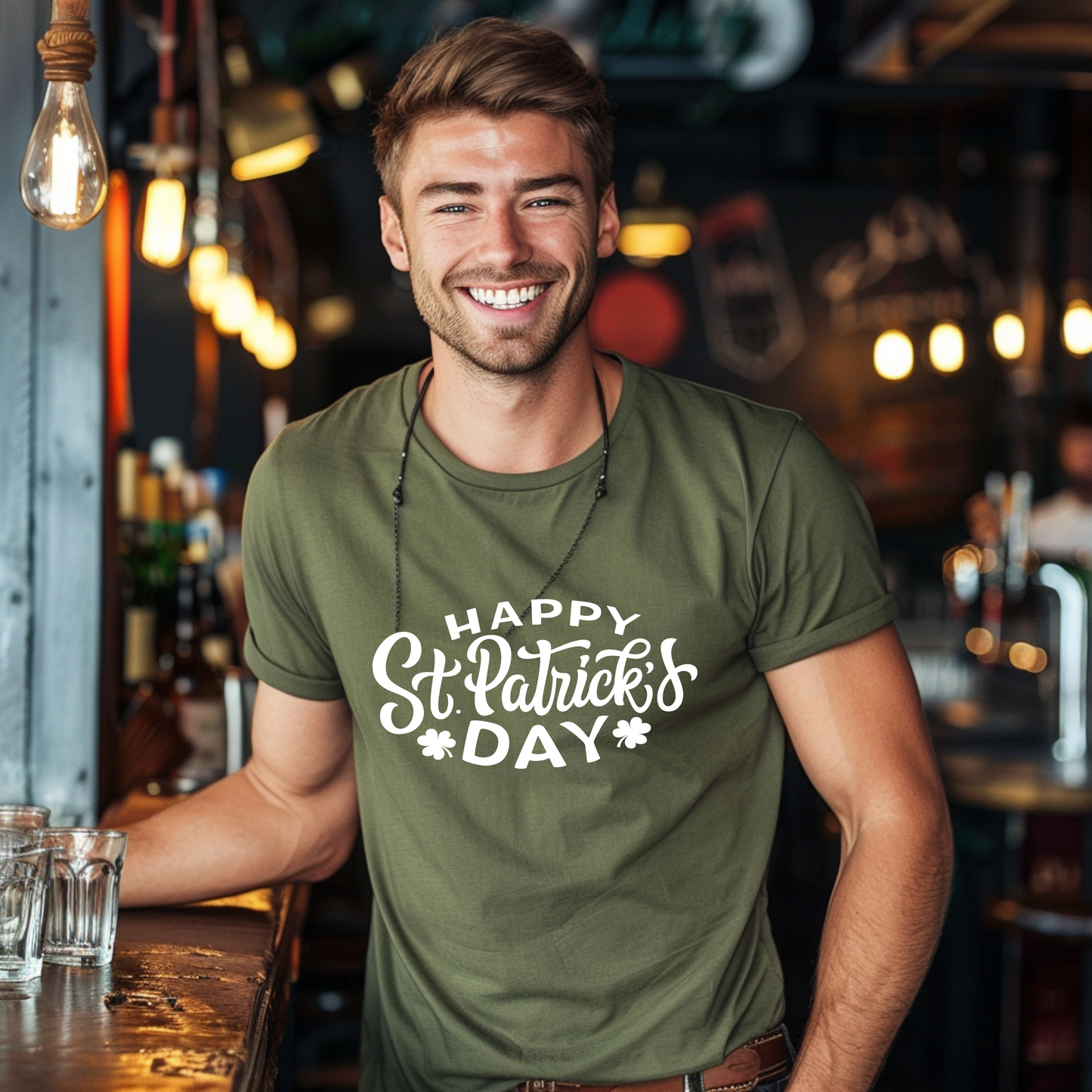 Men's Organic Happy St. Patrick's Day T-Shirt